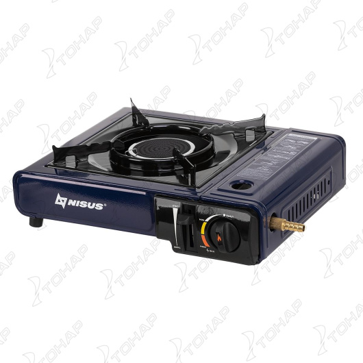 Плита газовая портат. в кейсе, горелка керамическая, с переходником (N-BDZ-155C-B) NISUS3